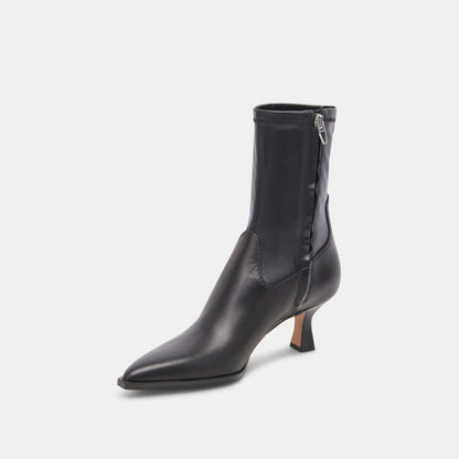 Arya Black Leather Boots | Dolce Vita