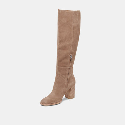 FYNN Boots Truffle Suede | Knee-High Truffle Suede Boots
 – Dolce Vita | Dolce Vita