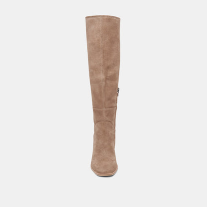 FYNN Boots Truffle Suede | Knee-High Truffle Suede Boots
 – Dolce Vita | Dolce Vita