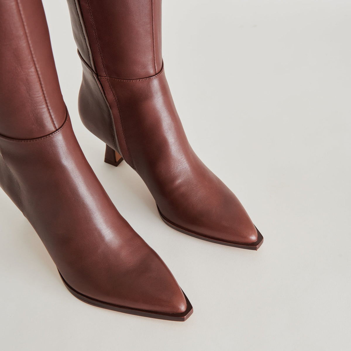 Auggie Wide Calf Boots | Chocolate Leather Boots by Dolce Vita | Dolce Vita
