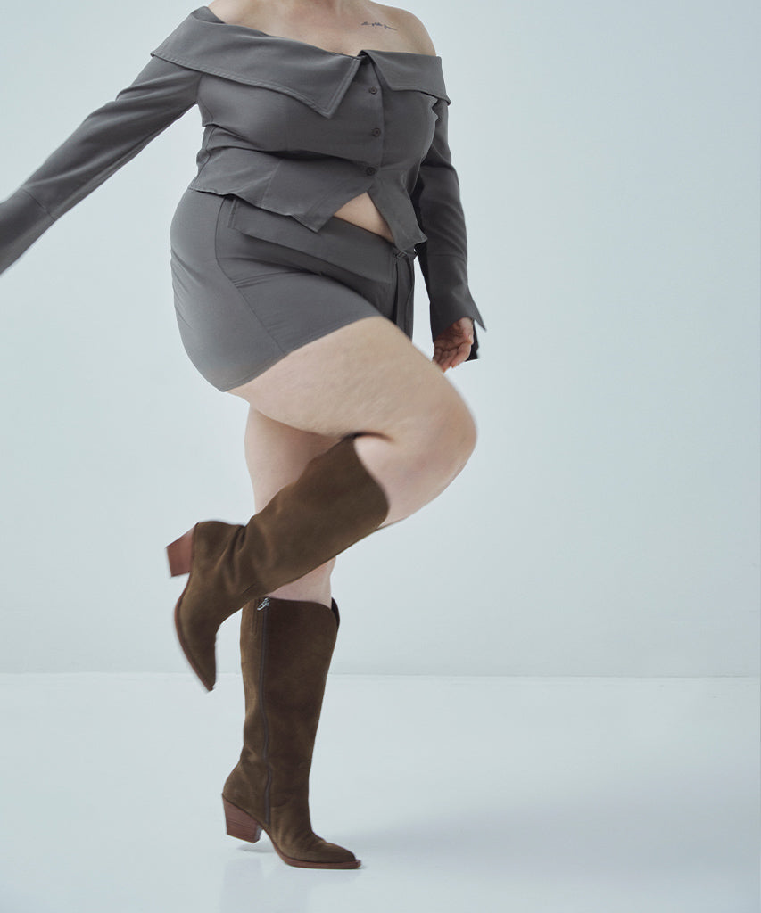 Raj Extra Wide Calf Brown Suede Boots | Suede Wide Calf Boots
 – Dolce Vita | Dolce Vita