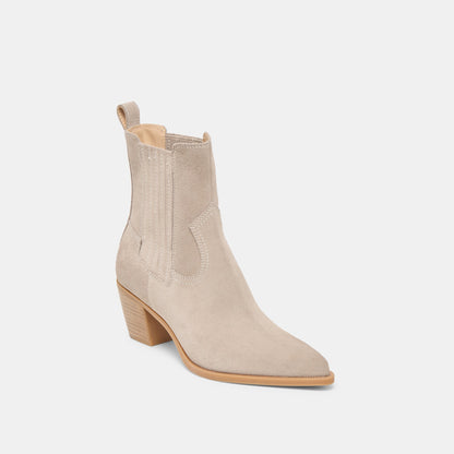 Slim Taupe Suede Booties | Dolce Vita