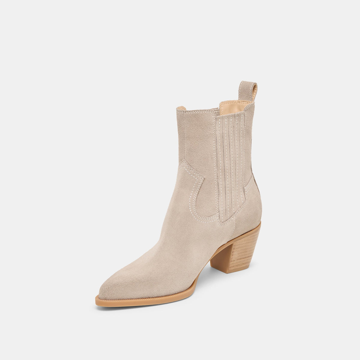 Slim Taupe Suede Booties | Dolce Vita
