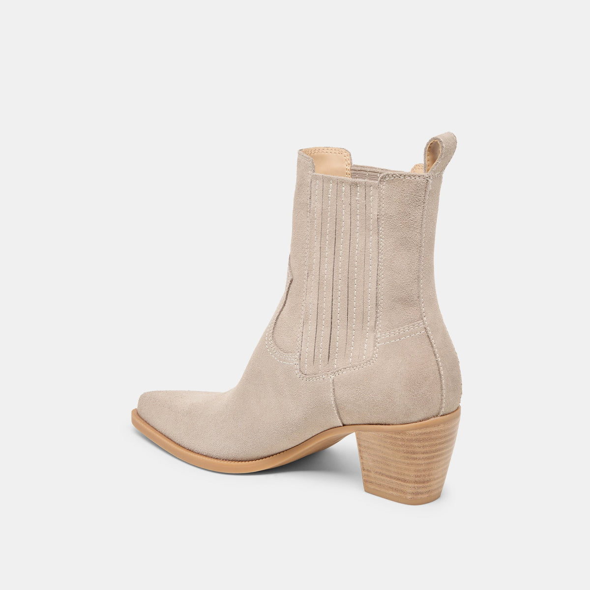 Slim Taupe Suede Booties | Dolce Vita