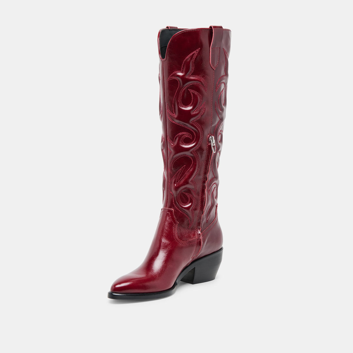 Mirla Oxblood Leather Boots | Dolce Vita