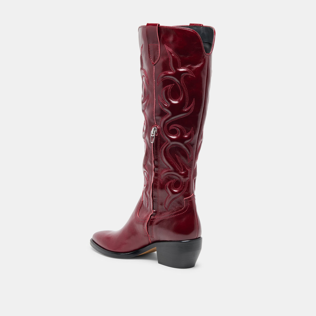 Mirla Oxblood Leather Boots | Dolce Vita