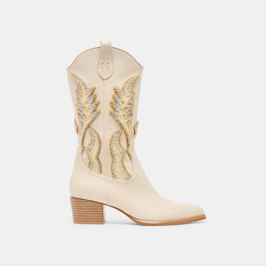 Vila Ivory Leather Boots | Dolce Vita
