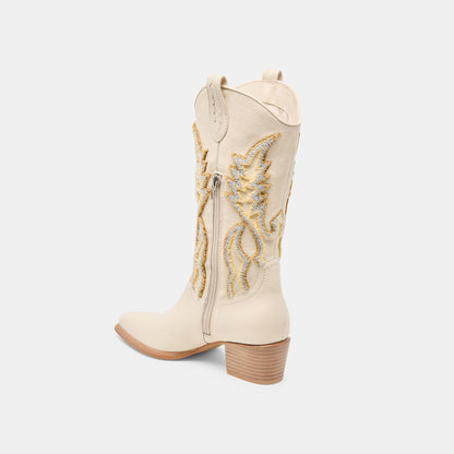 Vila Ivory Leather Boots | Dolce Vita