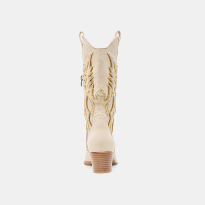 Vila Ivory Leather Boots | Dolce Vita