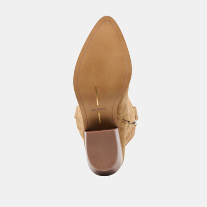 Mirla Lt Brown Suede Boots | Dolce Vita