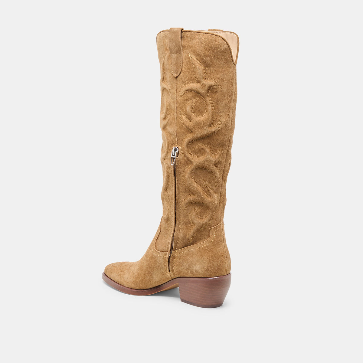 Mirla Lt Brown Suede Boots | Dolce Vita