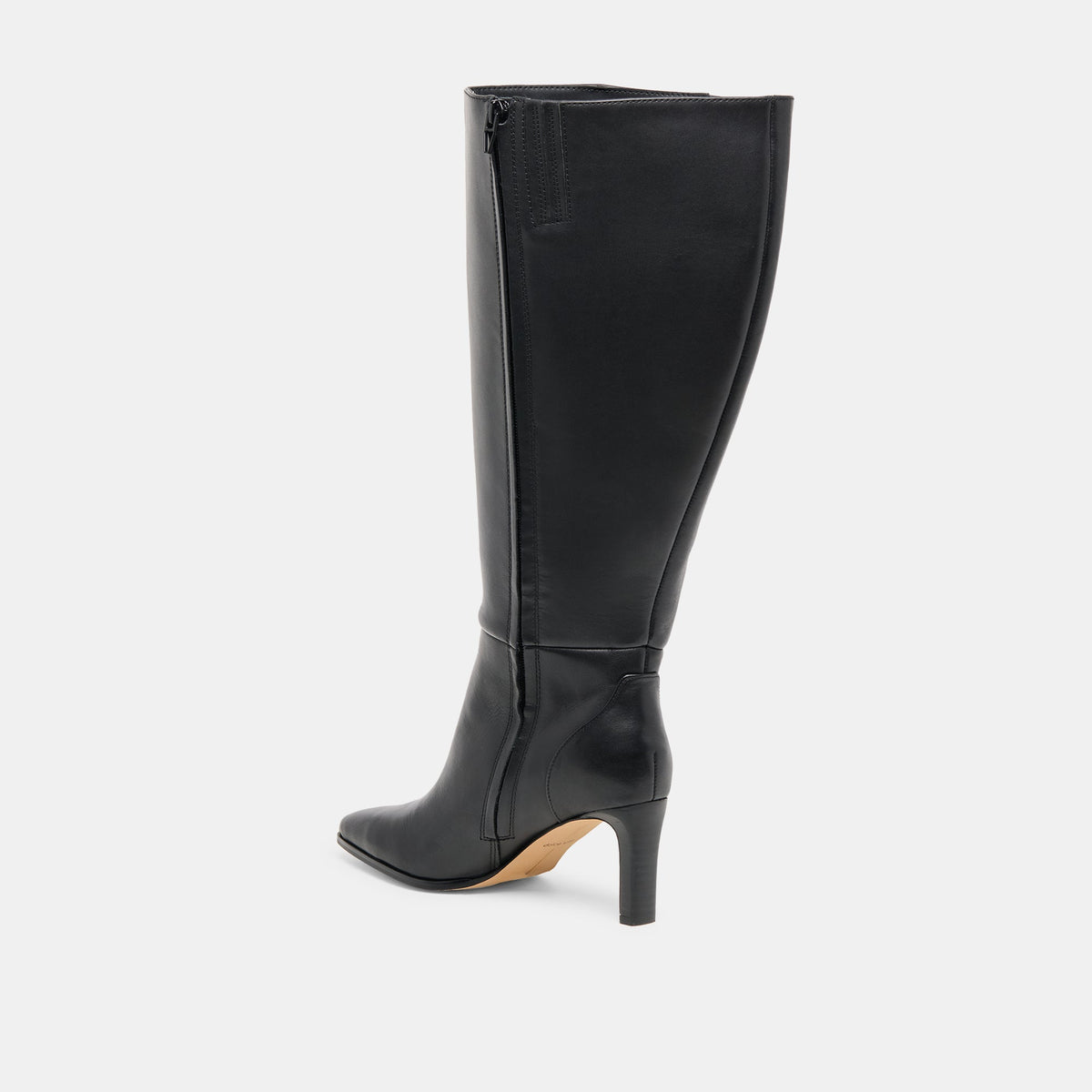Emmi Black Leather Extra Wide Calf Boots | Dolce Vita