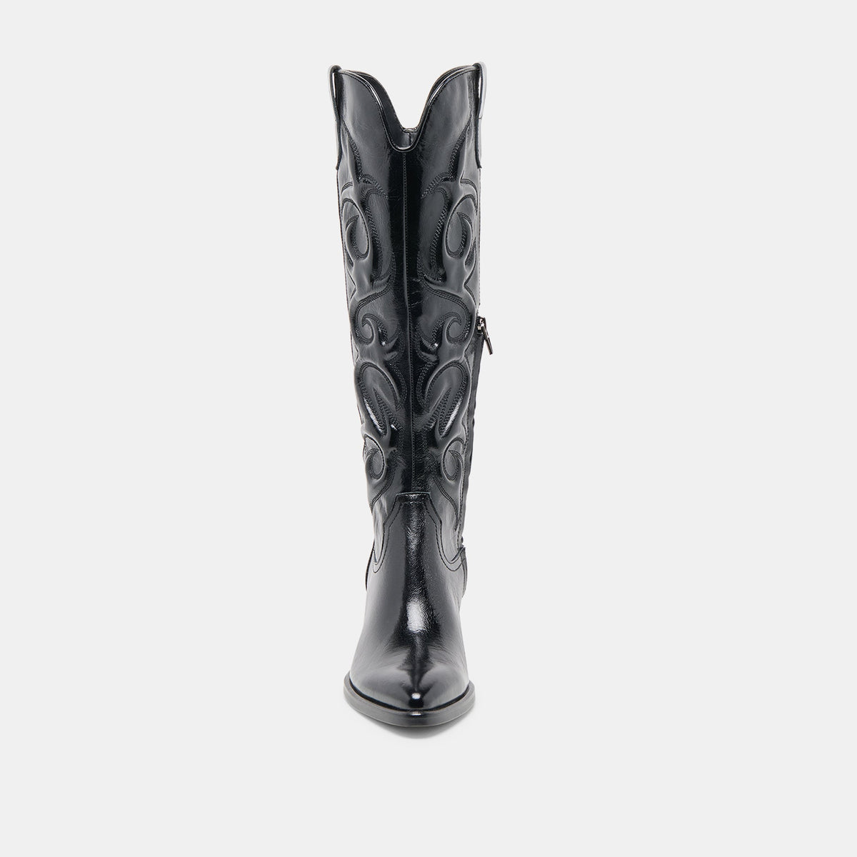 Mirla Black Leather Extra Wide Calf Boots | Dolce Vita