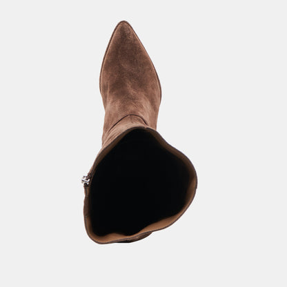 Aldy Dk Brown Suede Boots | Dolce Vita