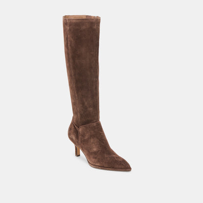 Aldy Dk Brown Suede Boots | Dolce Vita