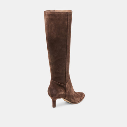 Aldy Dk Brown Suede Boots | Dolce Vita