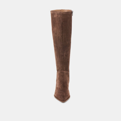 Aldy Dk Brown Suede Boots | Dolce Vita
