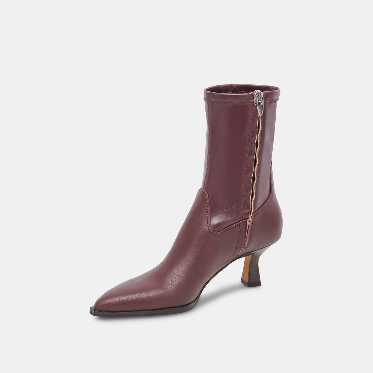 Arya Wine Leather Boots | Rich Leather Wine Boots with Skinny Heel
 – Dolce Vita | Dolce Vita