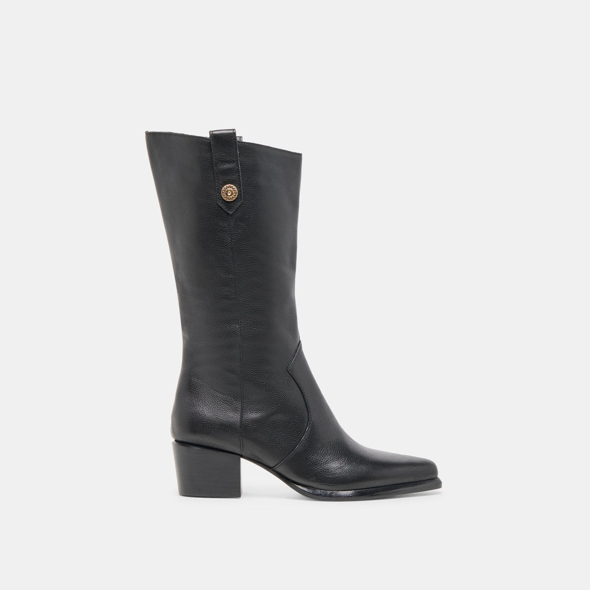 Vern Black Leather Boots | Dolce Vita