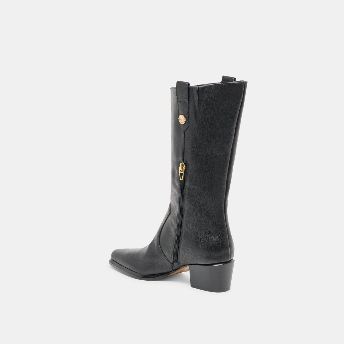 Vern Black Leather Boots | Dolce Vita