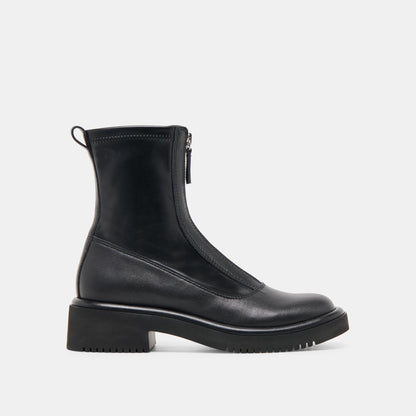 Shante Black Leather Boots | Dolce Vita