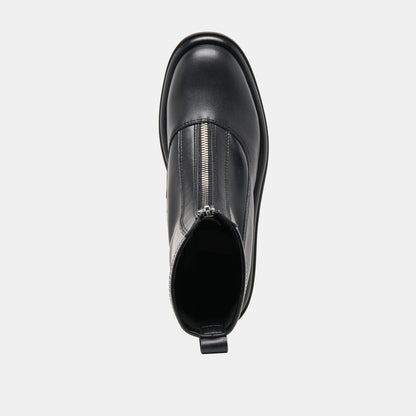Shante Black Leather Boots | Dolce Vita