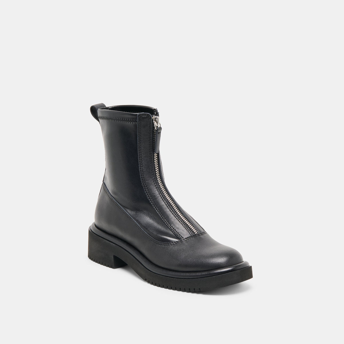 Shante Black Leather Boots | Dolce Vita