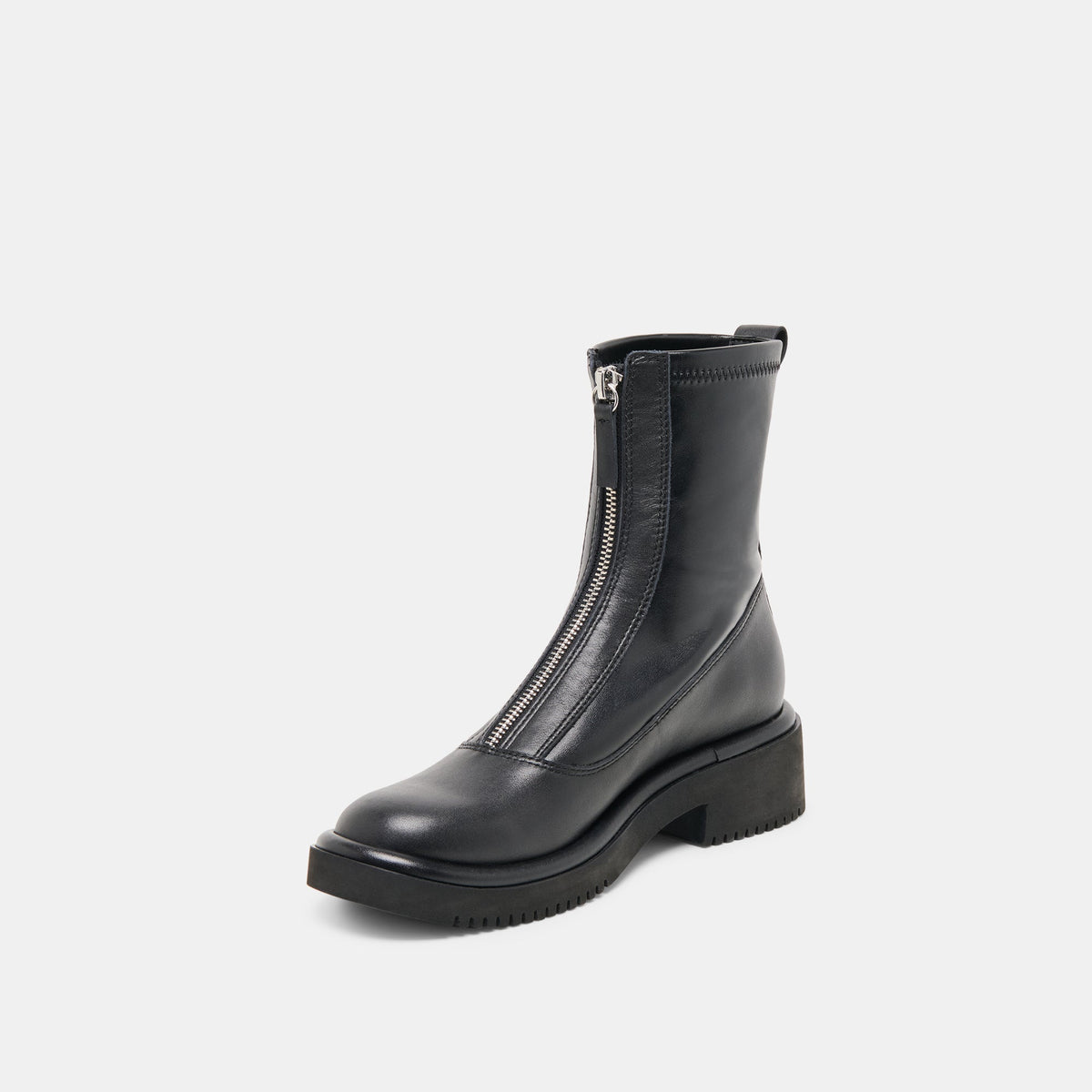 Shante Black Leather Boots | Dolce Vita