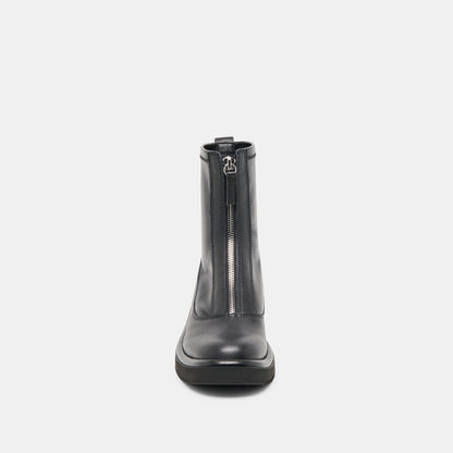 Shante Black Leather Boots | Dolce Vita