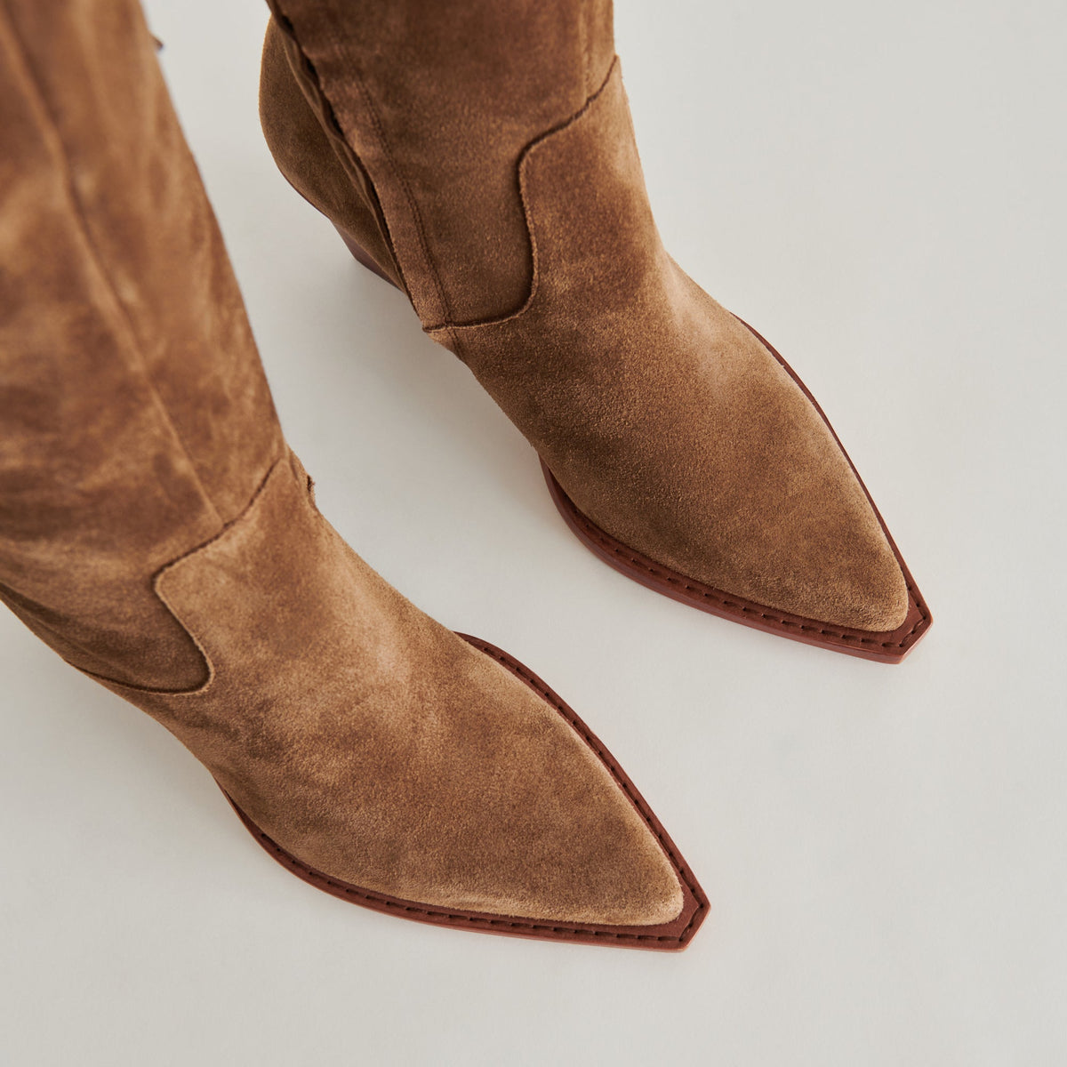 Raj Boots in Brown Suede | Women's Brown Suede Knee-High Boots
 – Dolce Vita | Dolce Vita
