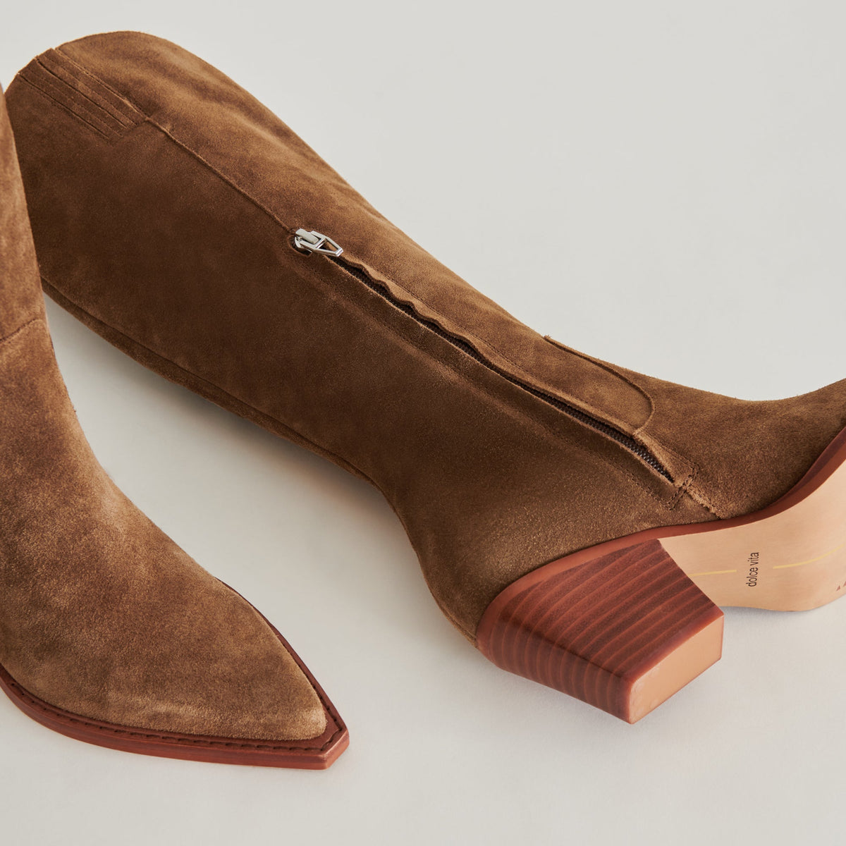 Raj Boots in Brown Suede | Women's Brown Suede Knee-High Boots
 – Dolce Vita | Dolce Vita