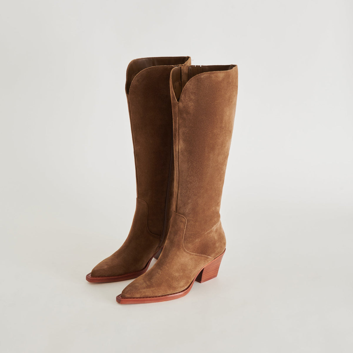 Raj Boots in Brown Suede | Women's Brown Suede Knee-High Boots
 – Dolce Vita | Dolce Vita