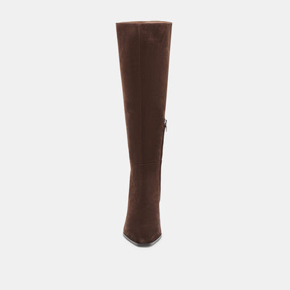 Emmi Dk Brown Suede Boots | Dolce Vita
