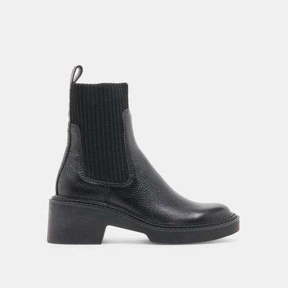 Hilora H2O Waterproof Black Leather Boots | Dolce Vita