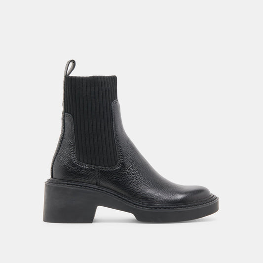 Hilora H2O Waterproof Black Leather Boots | Dolce Vita