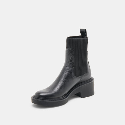 Hilora H2O Waterproof Black Leather Boots | Dolce Vita
