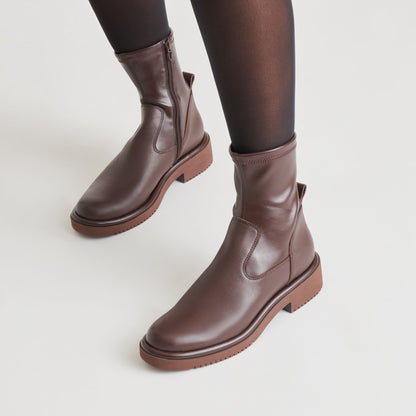 Simaya H2O Waterproof Mahogany Leather Boots | Dolce Vita