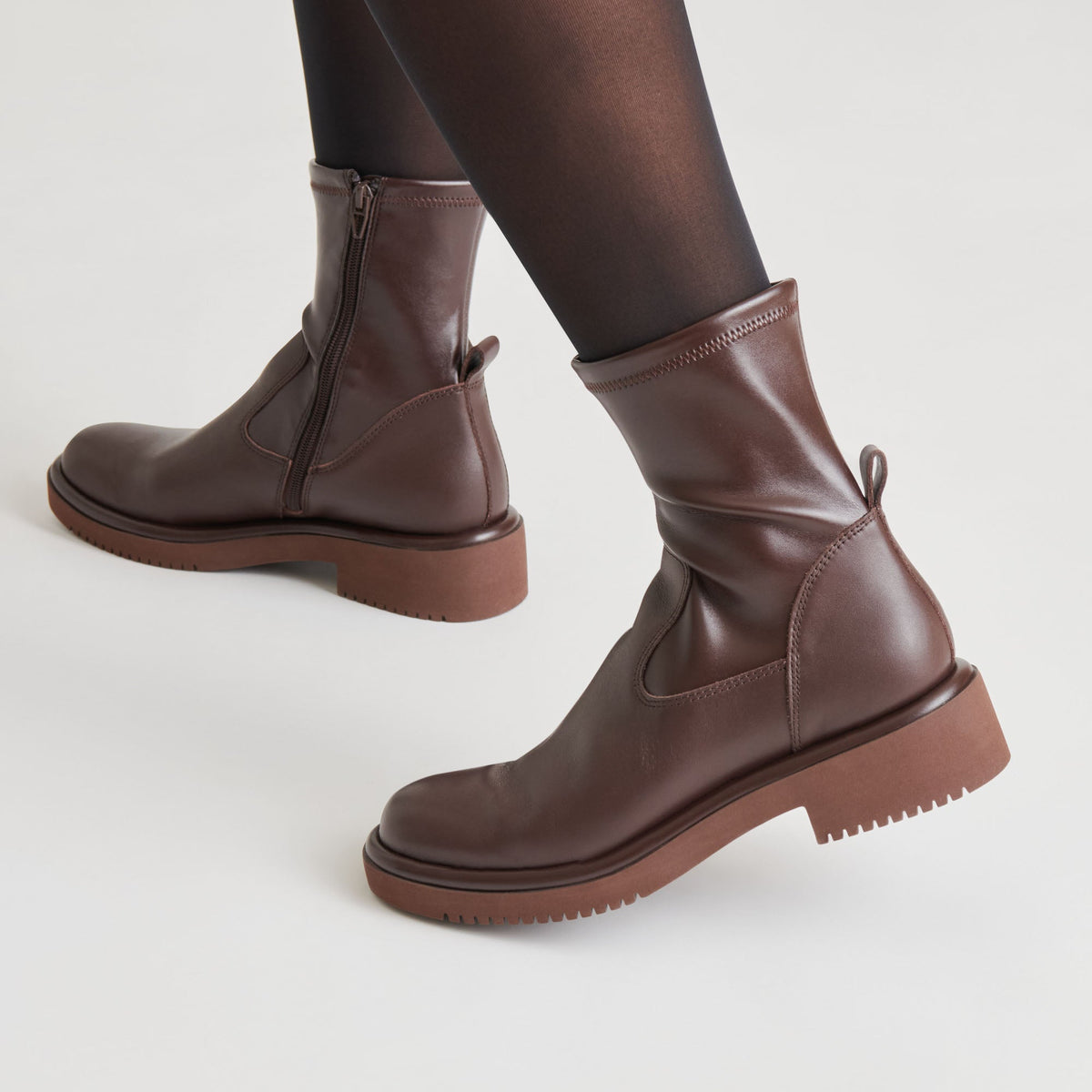 Simaya H2O Waterproof Mahogany Leather Boots | Dolce Vita