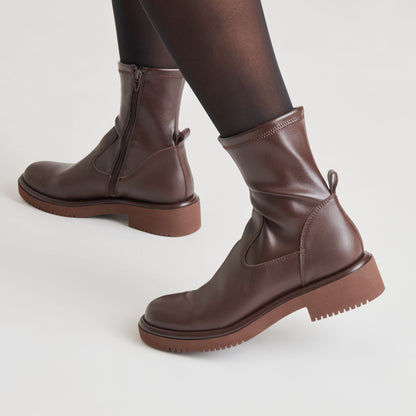 Simaya H2O Waterproof Mahogany Leather Boots | Dolce Vita
