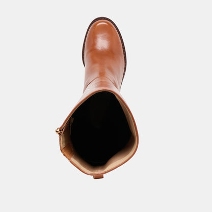 Lucyle Tan Leather Boots | Dolce Vita