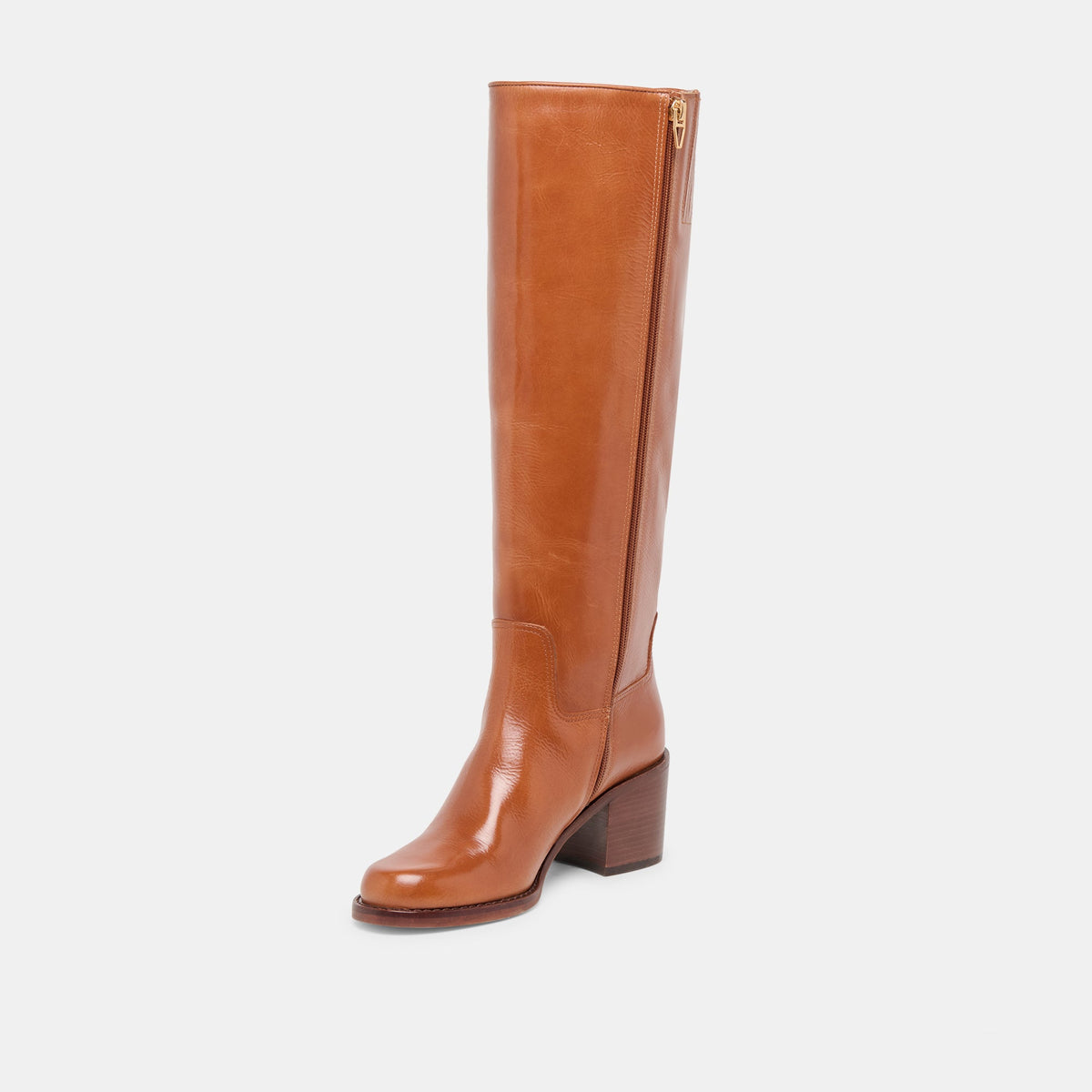 Lucyle Tan Leather Boots | Dolce Vita