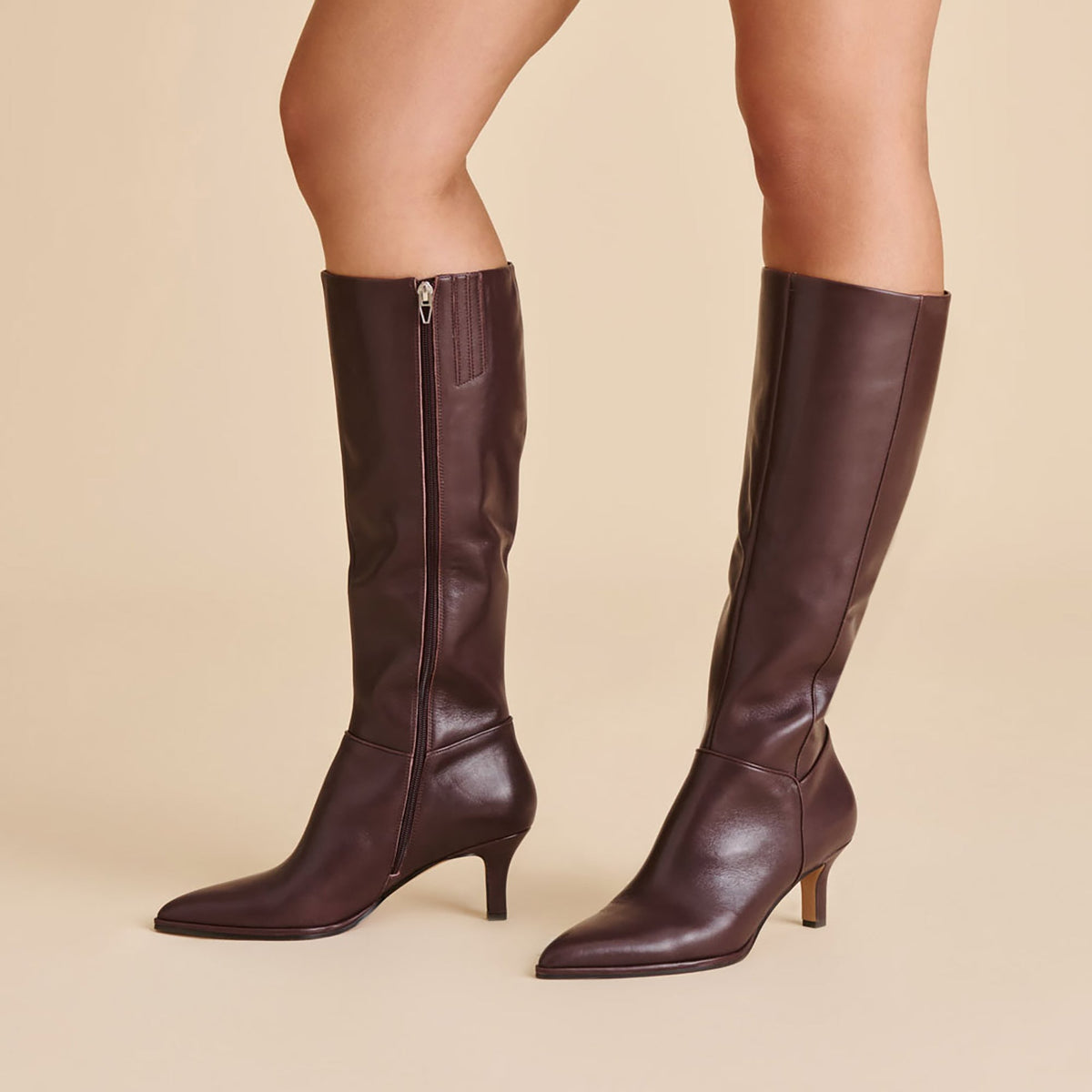 Aldy Mulberry Leather Boots | Dolce Vita