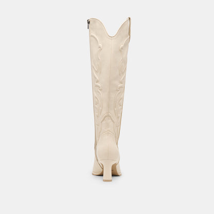 Alisa Creme Leather Boots | Dolce Vita