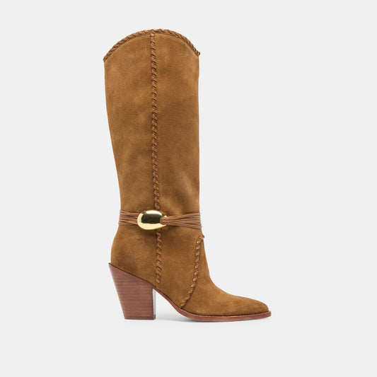 Jody Lt Brown Suede Boots | Dolce Vita