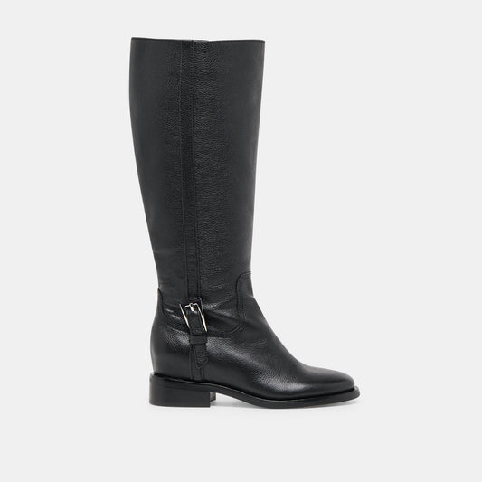 Kilian H2O Waterproof Black Leather Wide Calf Boots | Dolce Vita