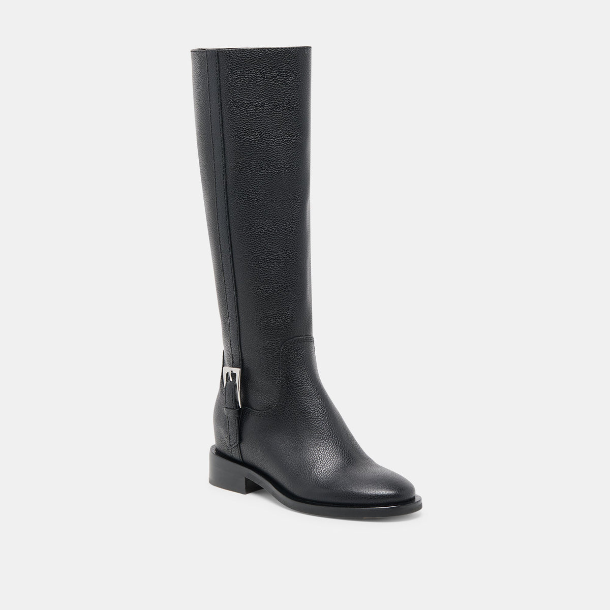 Kilian H2O Waterproof Black Leather Wide Calf Boots | Dolce Vita