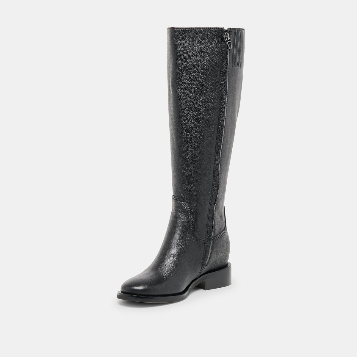 Kilian H2O Waterproof Black Leather Wide Calf Boots | Dolce Vita