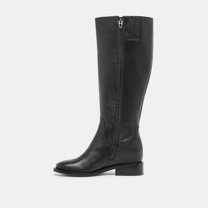 Kilian H2O Waterproof Black Leather Wide Calf Boots | Dolce Vita