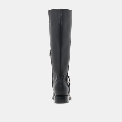 Kilian H2O Waterproof Black Leather Wide Calf Boots | Dolce Vita