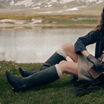 Kilian H2O Waterproof Black Leather Boots | Dolce Vita